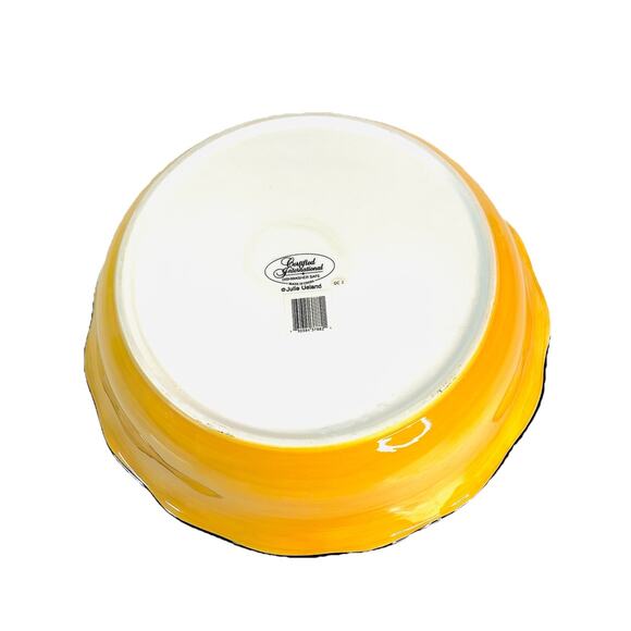 Certified International Chanticleer Rooster Julie Ueland Ceramic Serving Bowl - Picture 5 of 5